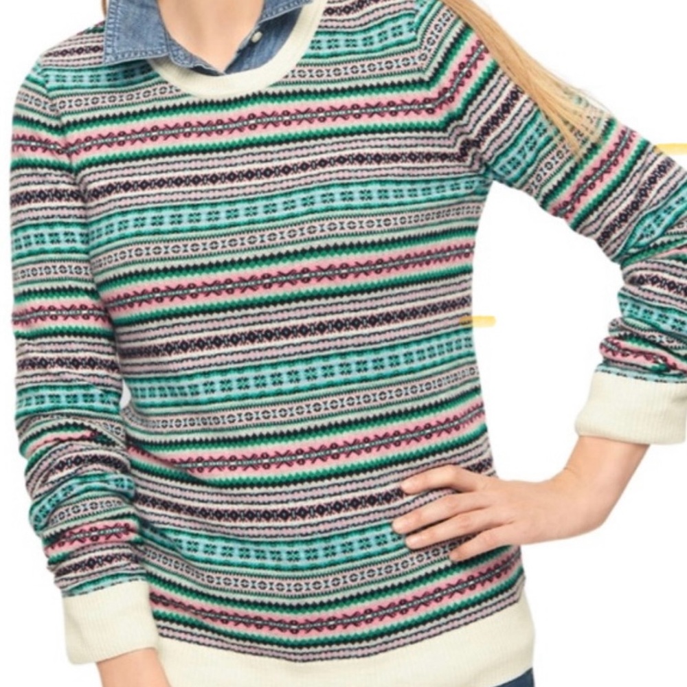 Talbots Fair Isle Sweater, Size S